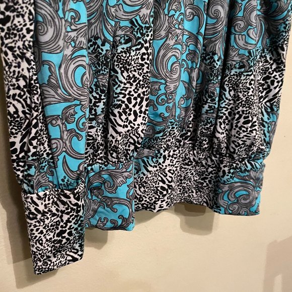 European Giyas Dress Leopard & Fluerdelis - Picture 7 of 7